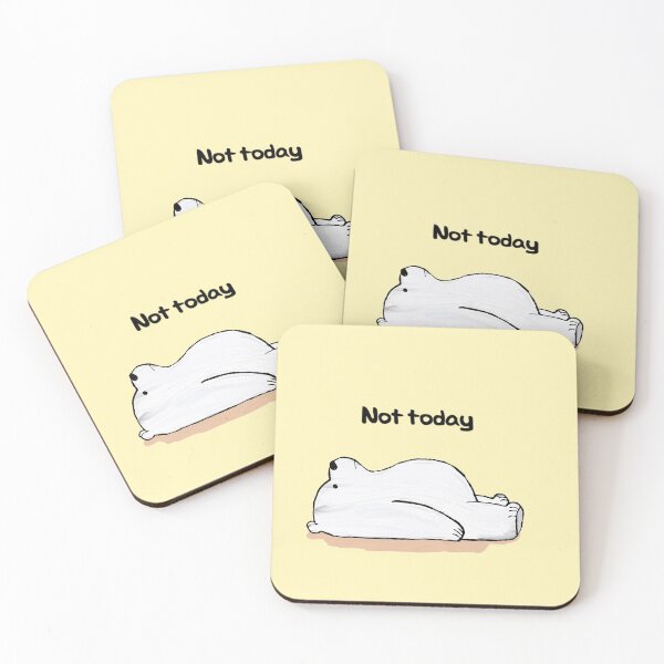 Item preview, "Not Today" Polar Bear designed and sold by RoserinArt.
