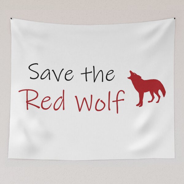 Item preview, Save the Red Wolf designed and sold by GeographerDude.