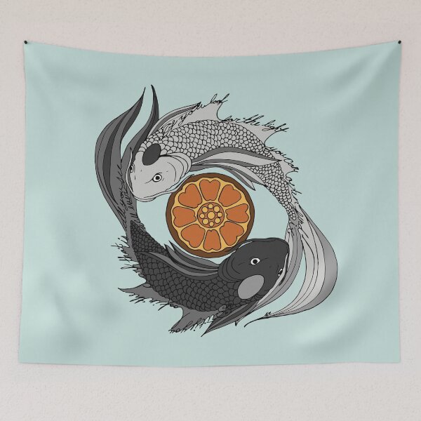 Item preview, White Lotus Yin Yang designed and sold by Kathryn Miller.