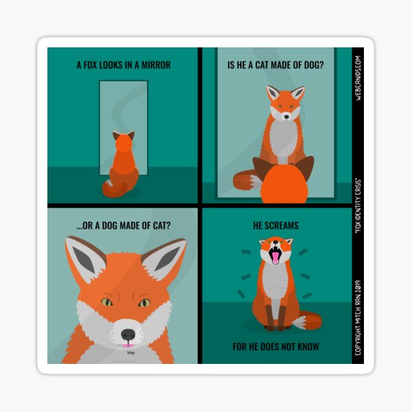 Fox Identity Crisis Sticker