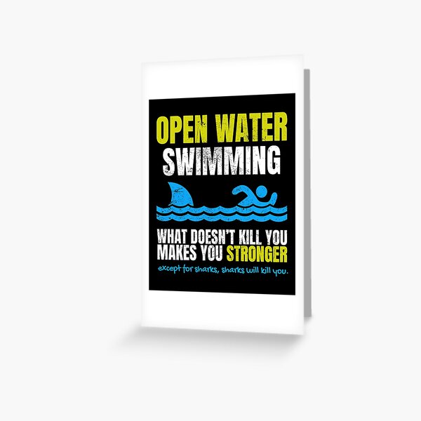 Item preview, Funny Open Water Swimming Shark  designed and sold by blive.