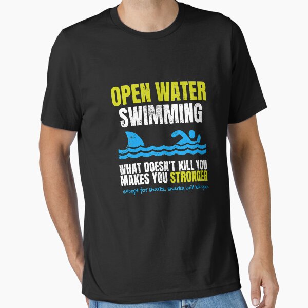 Item preview, Funny Open Water Swimming Shark  designed and sold by blive.
