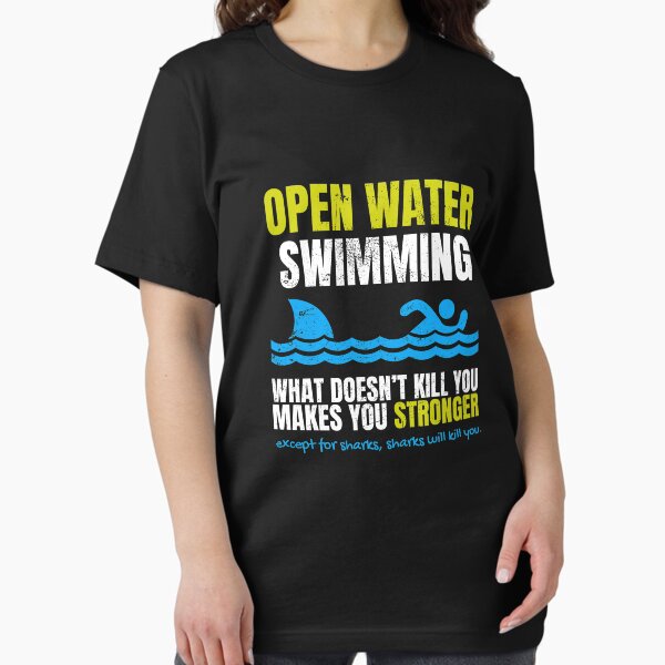Item preview, Funny Open Water Swimming Shark  designed and sold by blive.