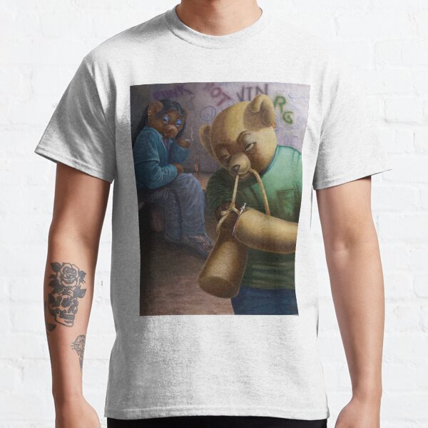 Drug Addict Teddy Classic T-Shirt