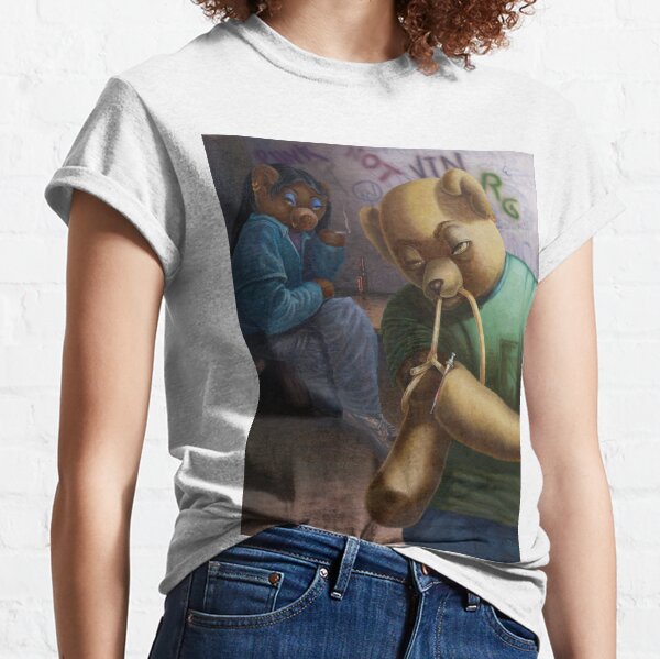Drug Addict Teddy Classic T-Shirt