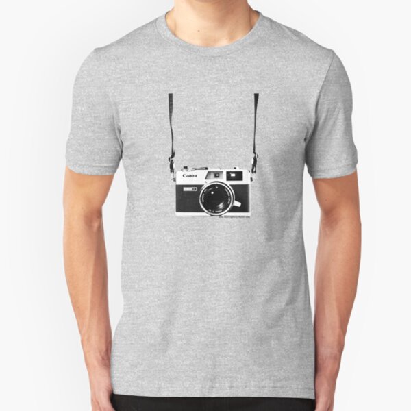 Vintage 35mm Rangefinder Camera Canon Canonet QL17 GIII Slim Fit T-Shirt