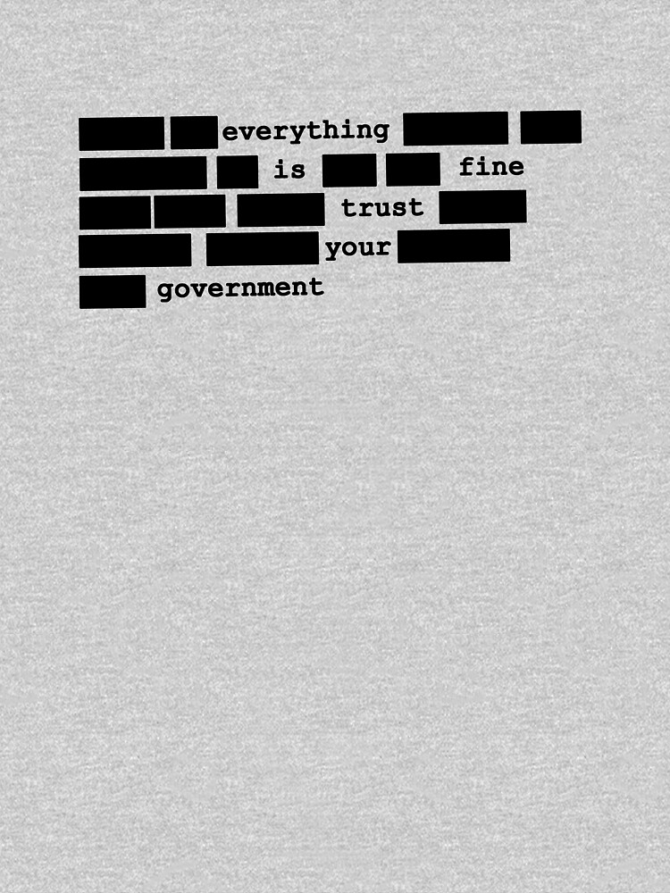 Everything is fine, trust your government by flashman