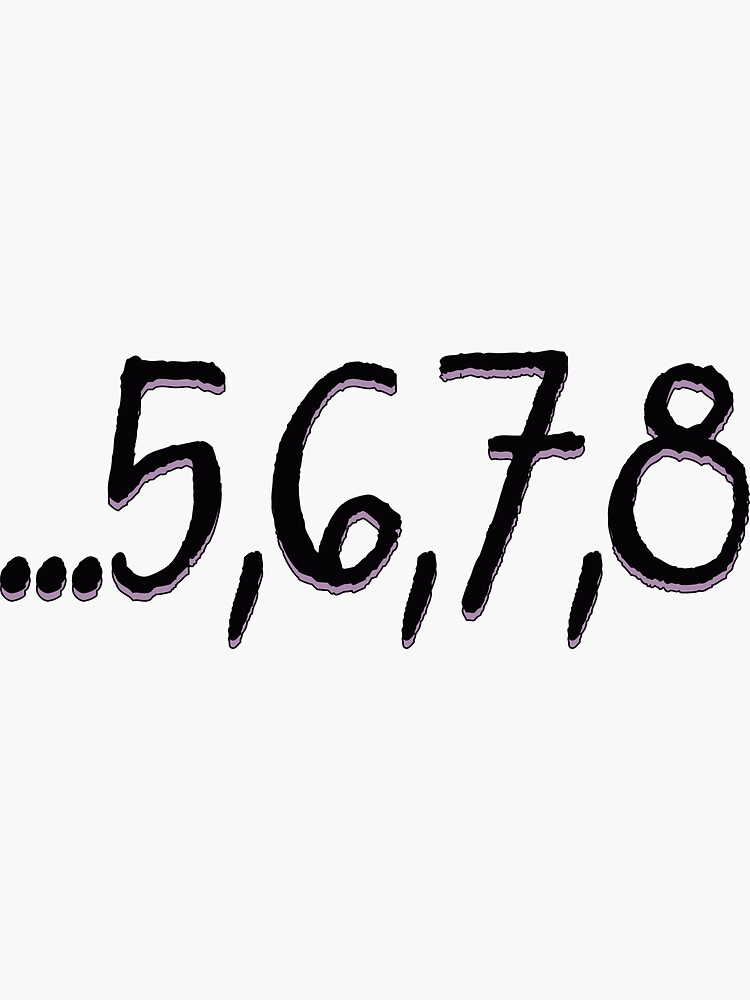 5,6,7,8 Dance Counts
