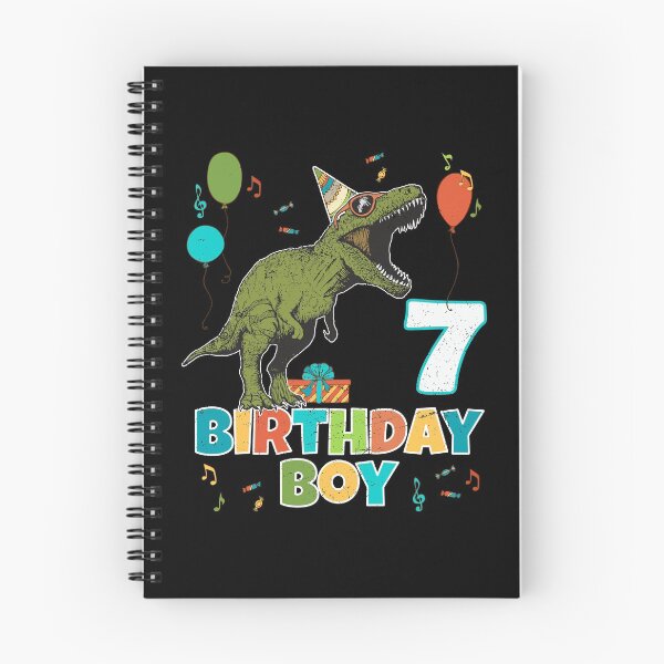 Item preview, 7 Year Old Kids Birthday Boy Party T Rex Dinosaur  designed and sold by blive.