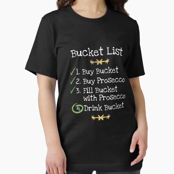 Item preview, Prosecco Bucket List Funny Drinking print designed and sold by blive.