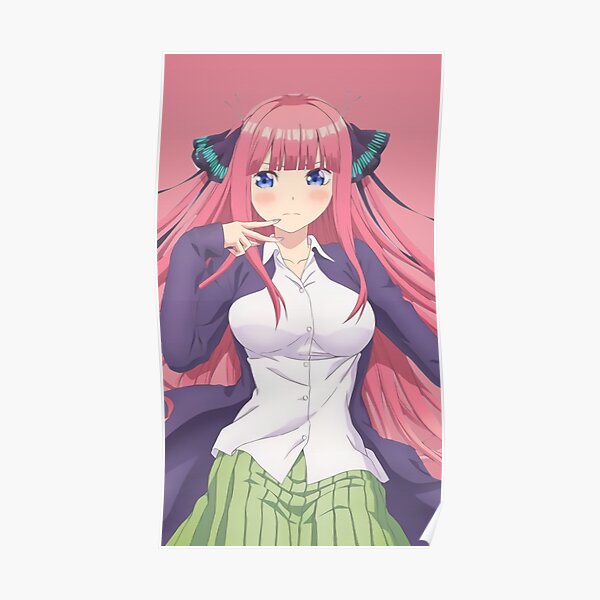 "Quintessential Quintuplets - Nino" Poster by Dylan5341 | Redbubble