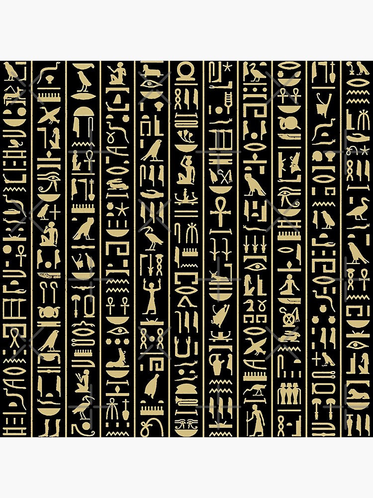 hieroglyphs alphabet by doniainart