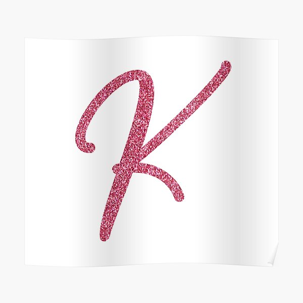 pink glitter letter y poster by qthephotog redbubble