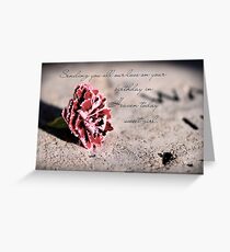 Birthday in Heaven (Loss of a Little Girl) Greeting Card