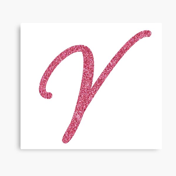 pink glitter letter y canvas print for sale by qthephotog redbubble