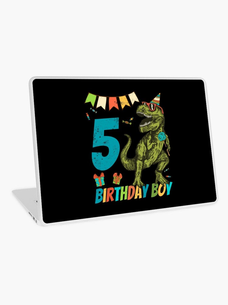 Skin Adhesive D Ordinateur Fete D Anniversaire Pour Enfants De 5 Ans Par Blive Redbubble