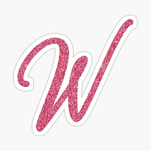 Pink Sparkly Y - Initial Y - Sticker