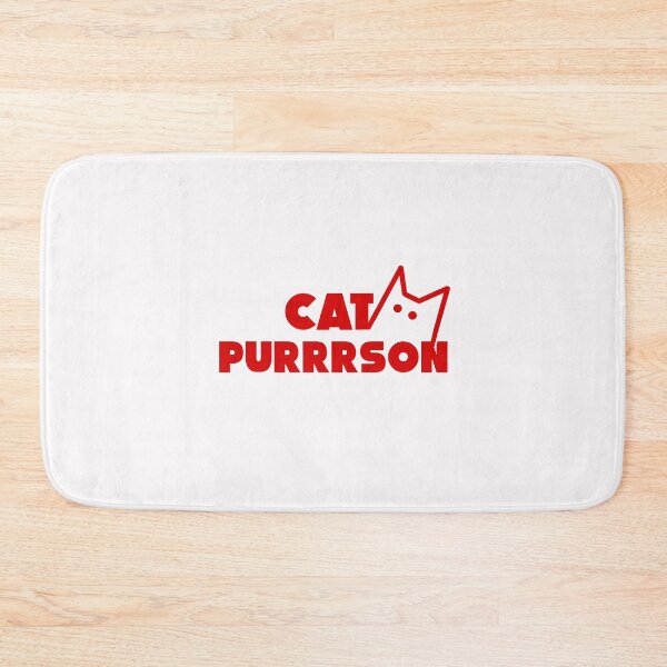 Item preview, funny cat purrrson- cat person red designed and sold by Ella's  Doodles And Designs.
