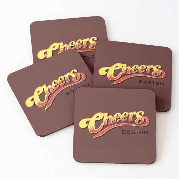 Cheers Boston Retro Vintage Coasters (Set of 4)