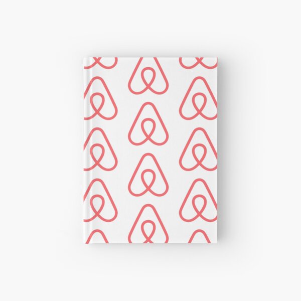 Airbnb logo and pattern Hardcover Journal