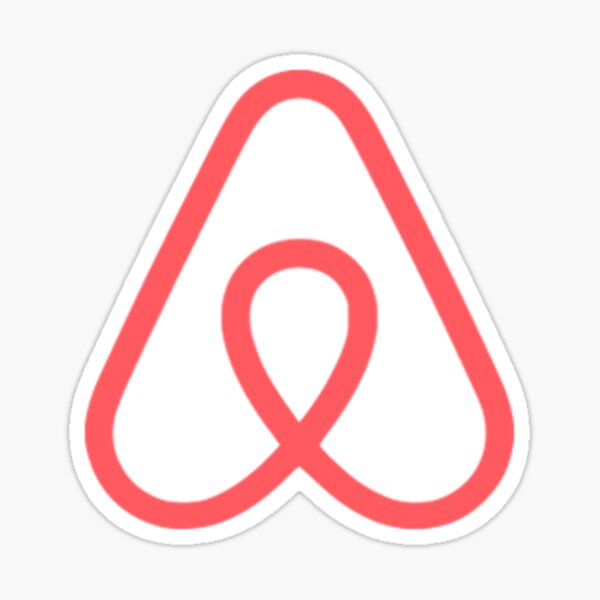 Airbnb logo and pattern Sticker