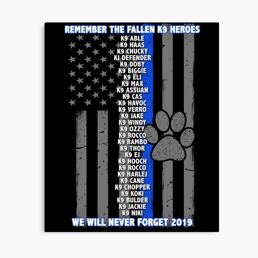 thin blue line k9 wallpaper