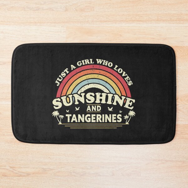 Item preview, Tangerine product. A Girl Who Loves Sunshine And Tangerines print designed and sold by PackAPunch.