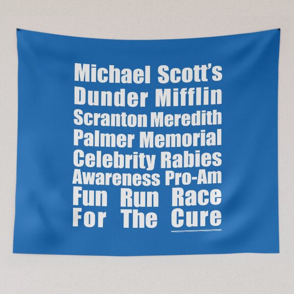 Item preview, The Office - Michael Scott's Dunder Mifflin Scranton Meredith Palmer Memorial Celebrity Rabies Awareness Pro-Am Fun Run Race For The Cure designed and sold by RocketPunchSC.