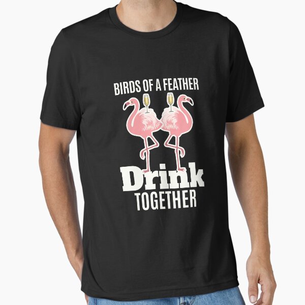 Item preview, Birds of a feather drink together Prosecco flamingo design designed and sold by blive.