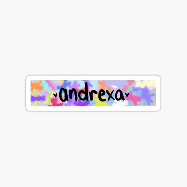 andrexa paint splatter Sticker