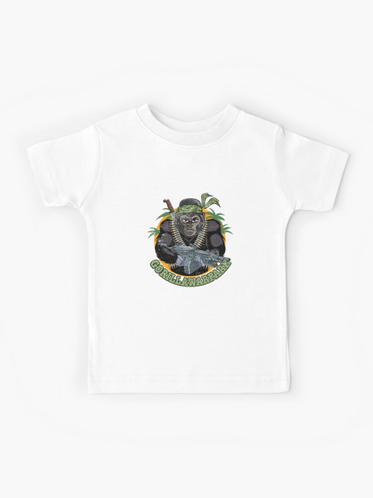 Funny Kids Animal Joke T Shirt Childrens Ask Me About My Gorilla Flip T-Shirt 