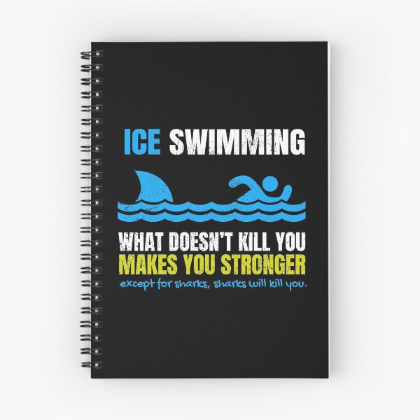 Item preview, Funny Ice Swimming What Does Not Kill You Shark  designed and sold by blive.