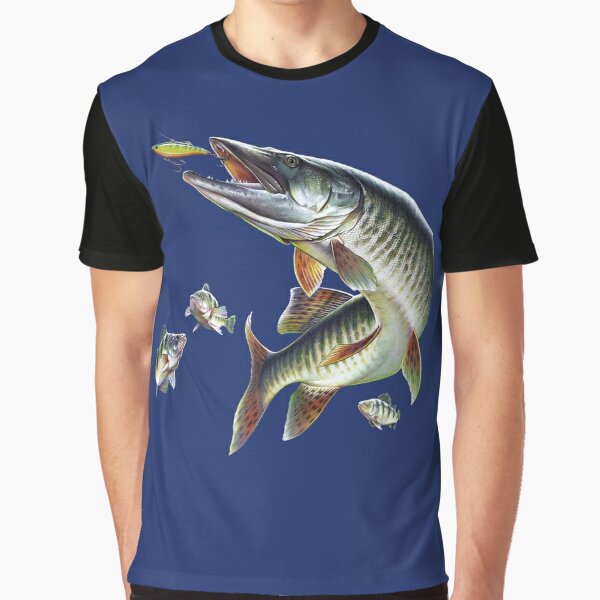 Vtg 80's Canada Pike Musky Fishing Hanes 50/50 T-shirt Size XL