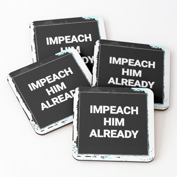 Item preview, Impeach Him Already - dark version designed and sold by kawaiicatstudio.