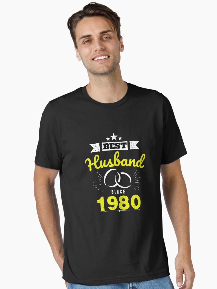Thumbnail 1 of 7, Essential T-Shirt, Best Husband Since 1980 Married for 38 Years designed and sold by blive.