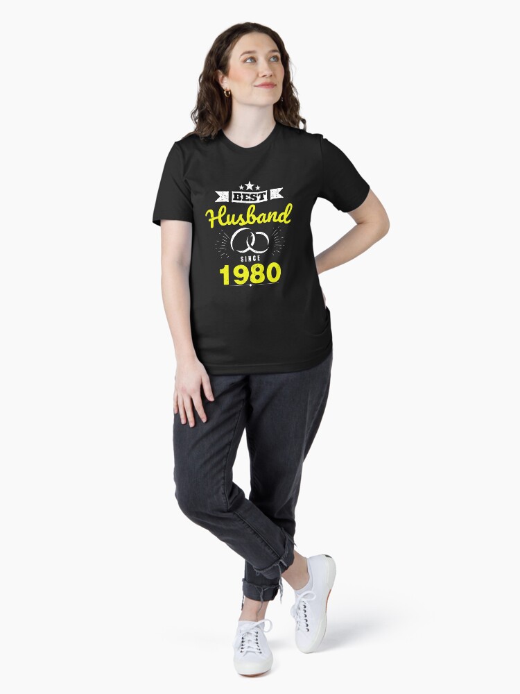 Thumbnail 4 of 7, Essential T-Shirt, Best Husband Since 1980 Married for 38 Years designed and sold by blive.