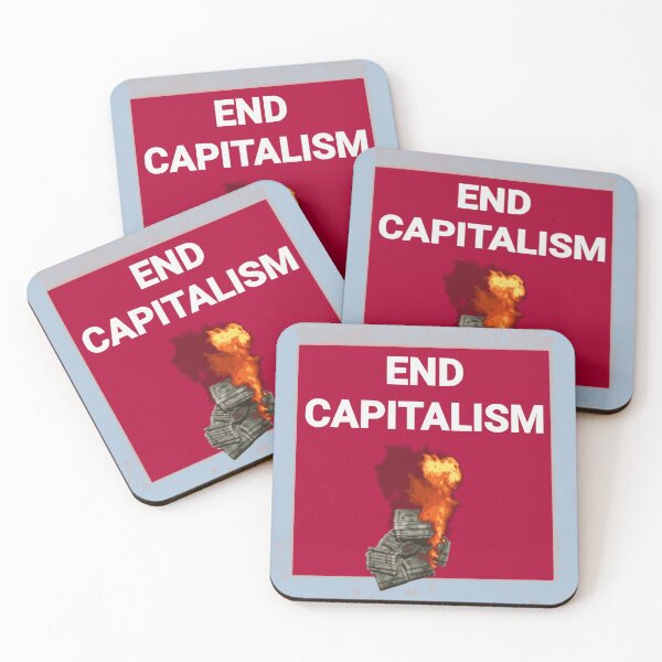 Item preview, End Capitalism - red designed and sold by kawaiicatstudio.
