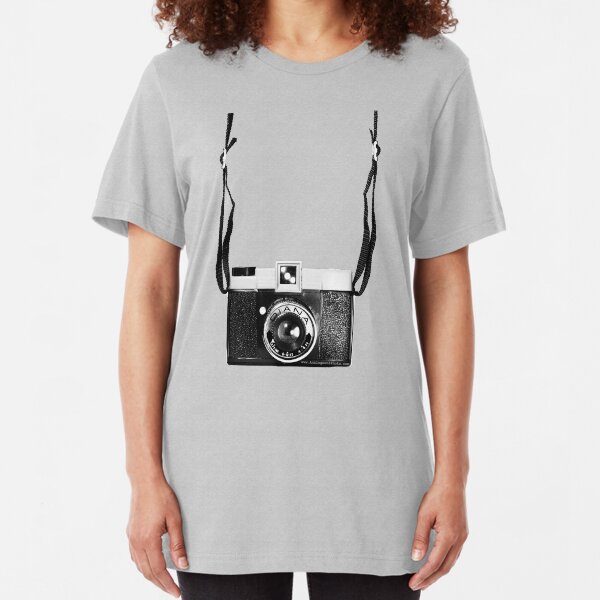 Vintage Camera Diana Plastic Toy Lomo 120 Film Slim Fit T-Shirt