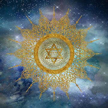 Artwork thumbnail, YHVH Gold Mandala by Tau Tia L Douglass