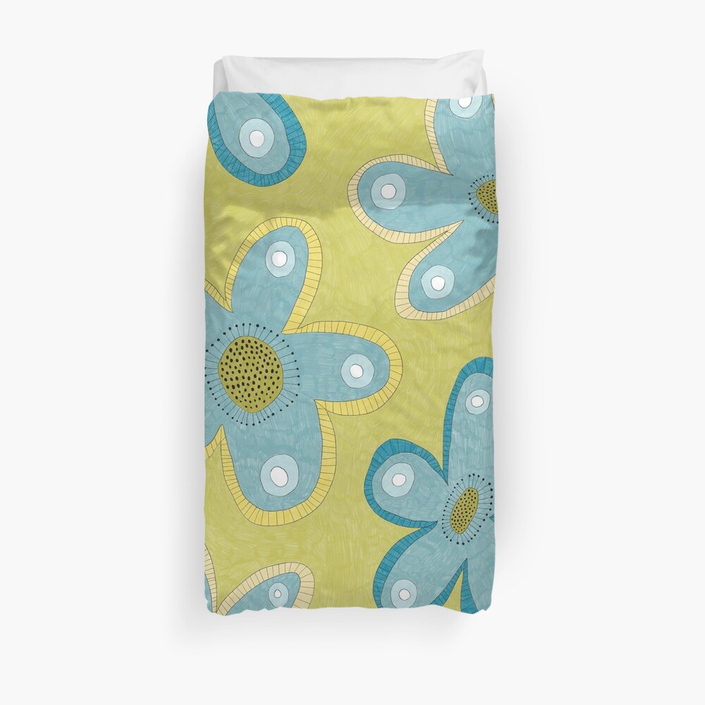 Greens and blues just for you Duvet Cover