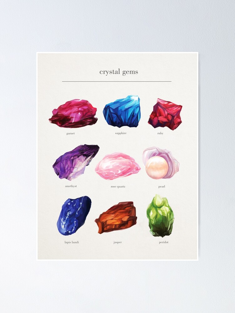 Crystal Gems Poster By Overlordtempura Redbubble