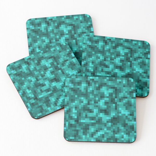 Item preview, Turquoise Blue Blocks for Video Game Fans designed and sold by 4Craig.