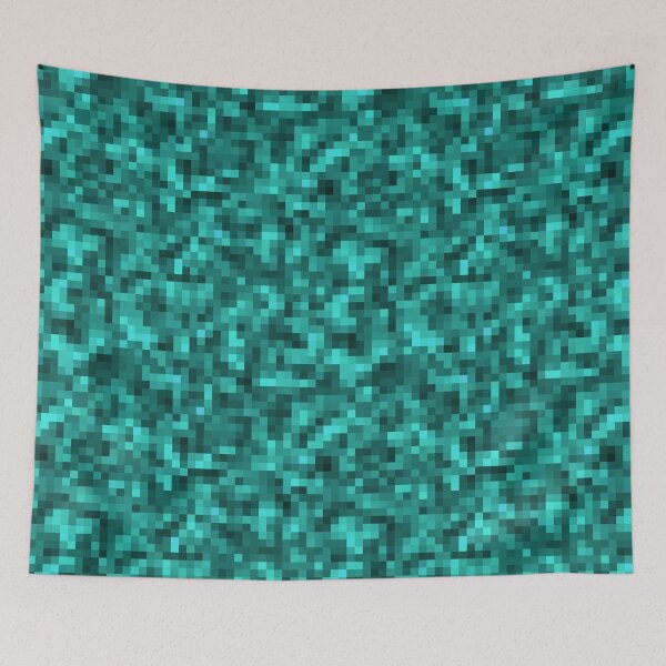 Item preview, Turquoise Blue Blocks for Video Game Fans designed and sold by 4Craig.