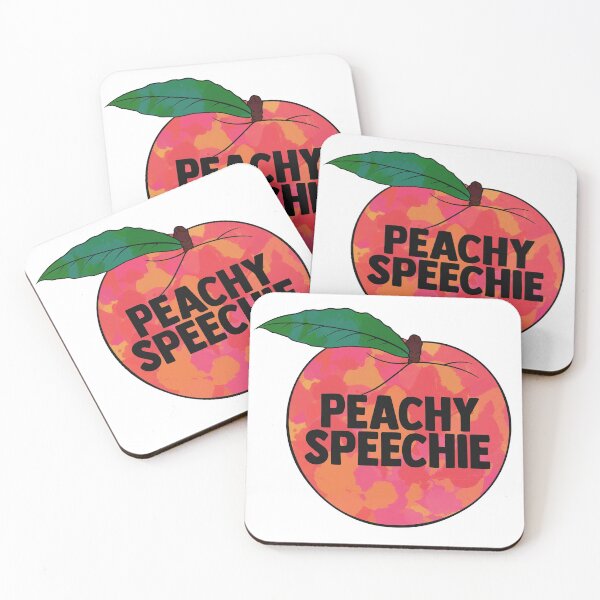 Item preview, Peachy Speechie designed and sold by youngbrokelife.