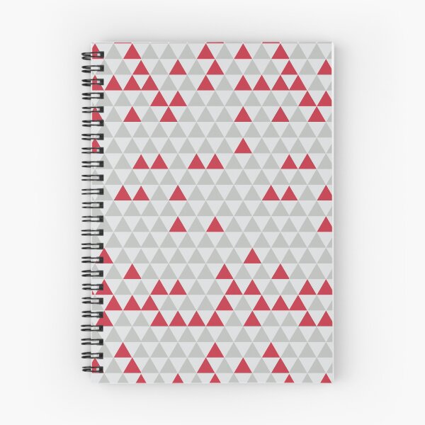 Item preview, Red Gray White Geo Triangles designed and sold by Minnie777.