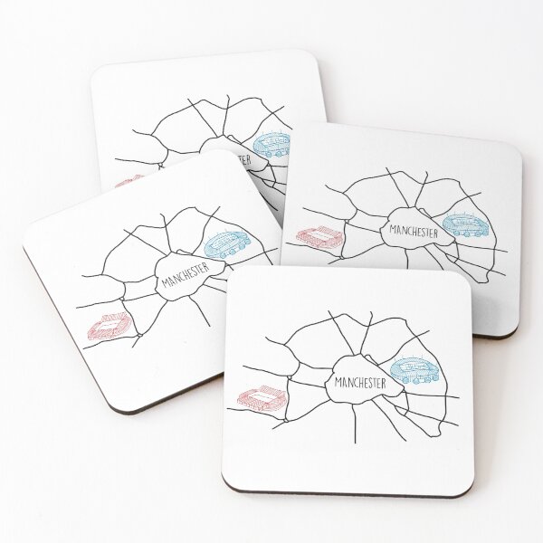 Item preview, Manchester Football Map designed and sold by Hevding.