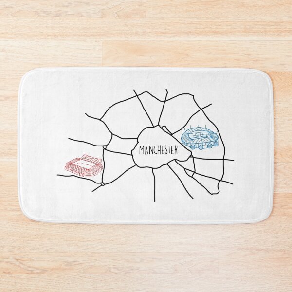 Item preview, Manchester Football Map designed and sold by Hevding.