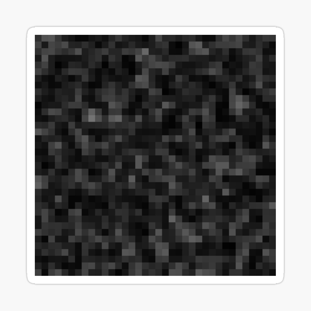 Black Pixel Blocks for Video Game Fans