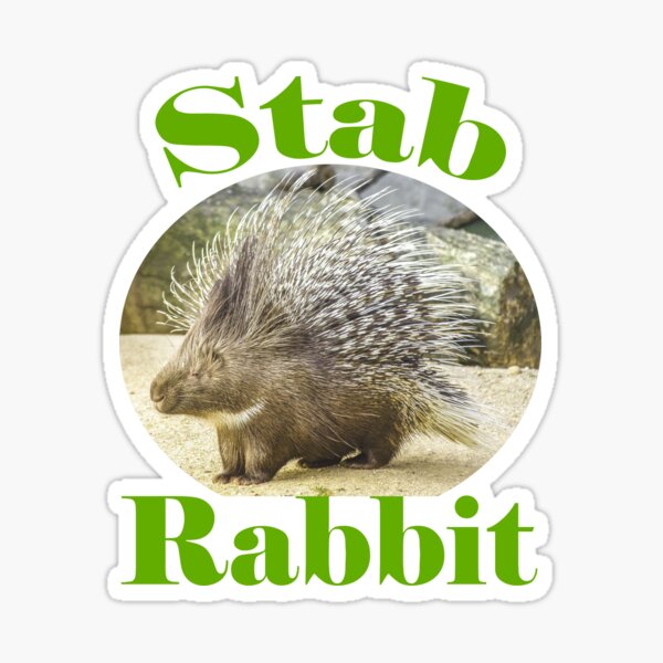 Stab Rabbit Sticker