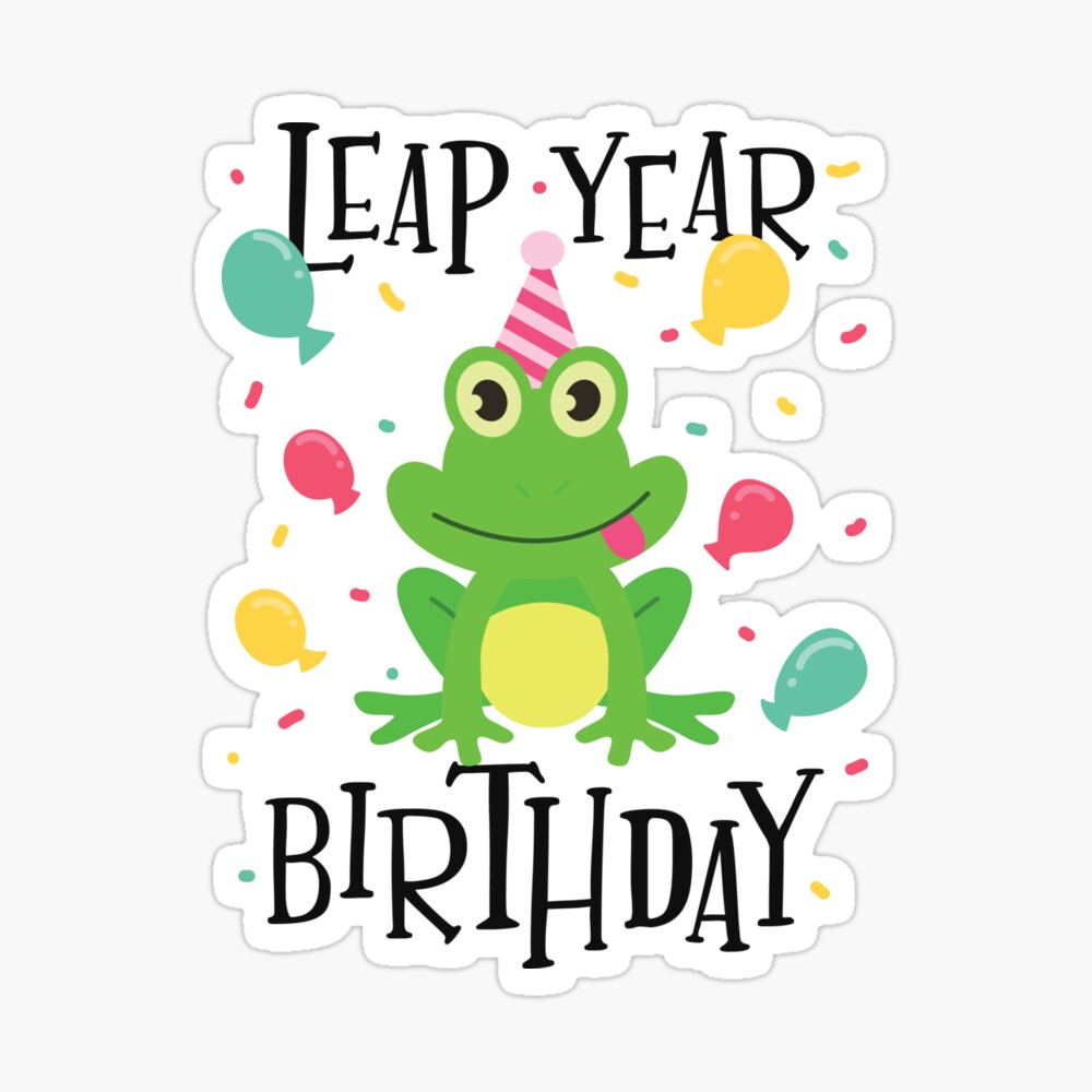 Leap Day Birthday Funny Leap Year Frog Gift